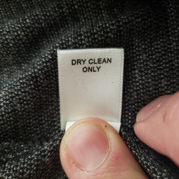 Banana Republic Gray Herringbone Tie Wrap Deep Surplice V-Neck Stretch Dress XS - Picture 12 of 13